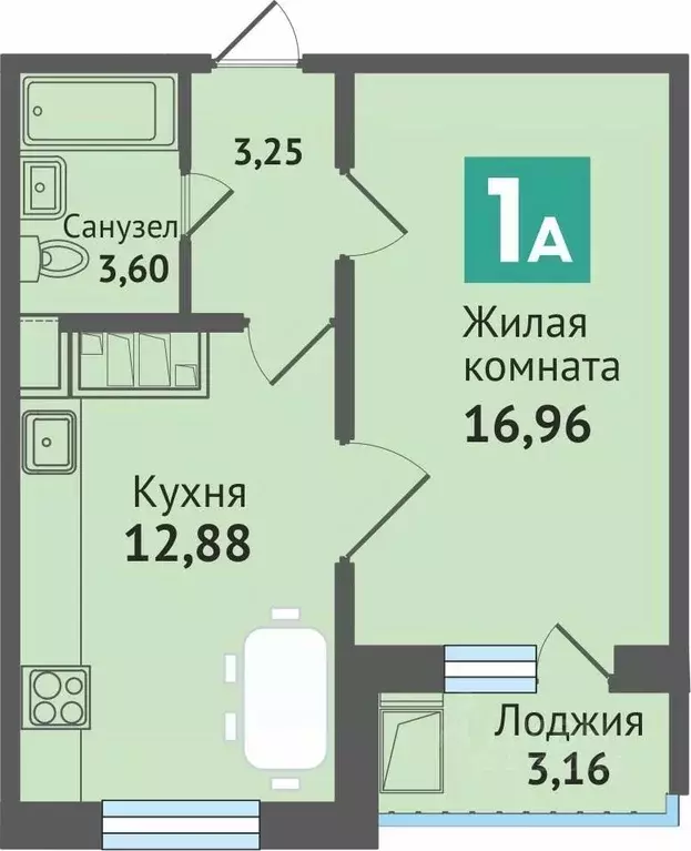 1-к кв. Марий Эл, Медведево городское поселение, Медведево пгт ул. ... - Фото 0