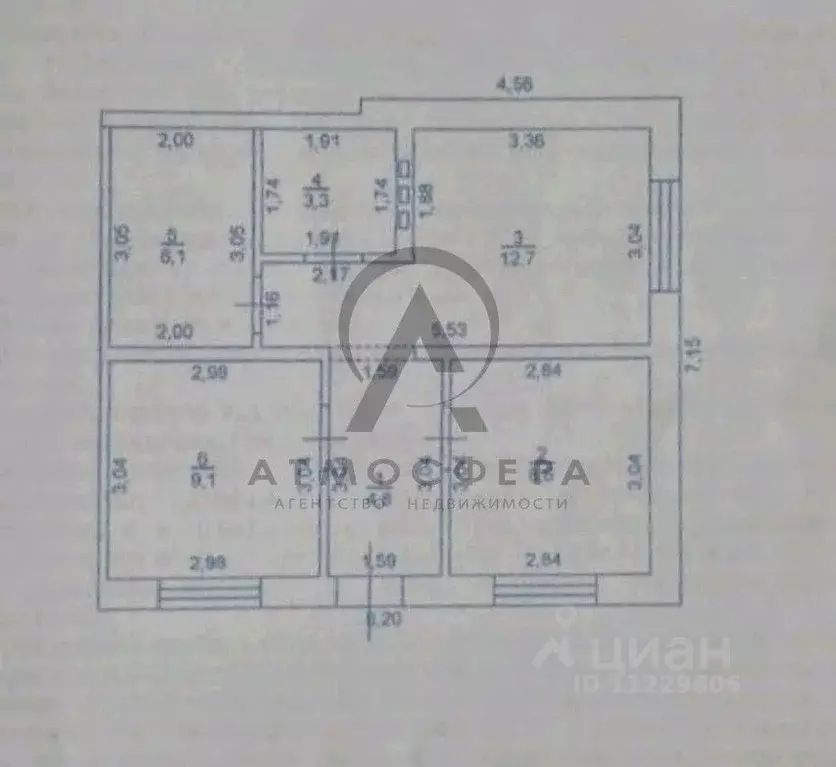 Таунхаус в Краснодарский край, Апшеронск Комсомольская ул., 133 (48 м) - Фото 2
