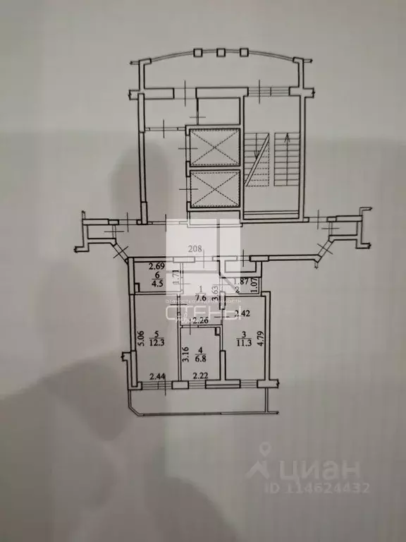 2-к кв. Амурская область, Благовещенск Политехническая ул., 144 (44.5 ... - Фото 2