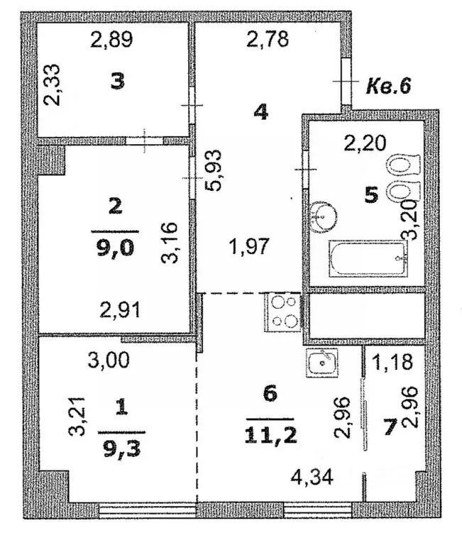 2-к кв. Белгородская область, Белгород ул. Шаландина, 4К1 (57.1 м) - Фото 1