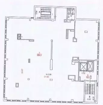 Помещение свободного назначения в Москва Веерная ул., 30К3 (611 м) - Фото 2