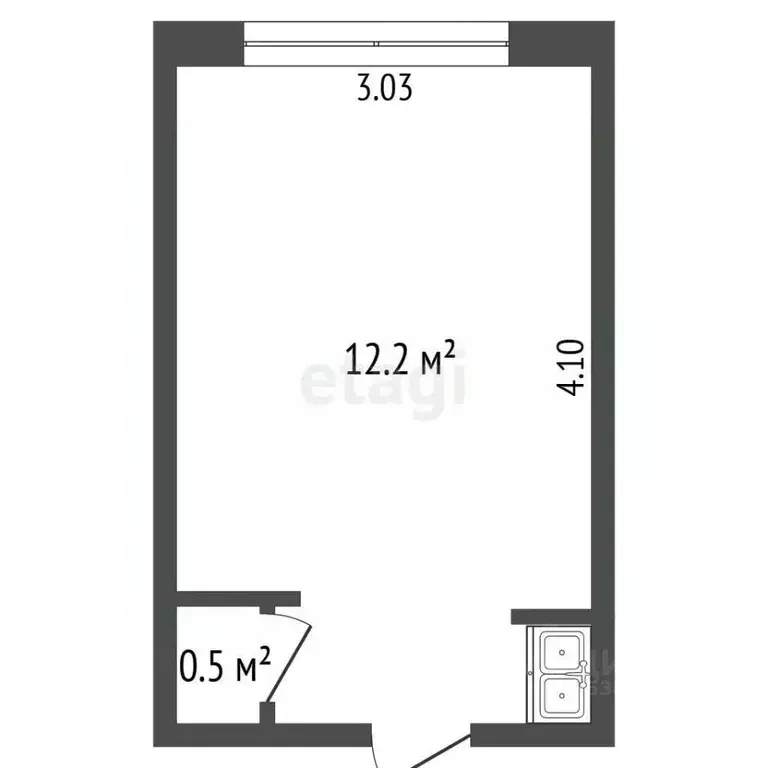 Комната Ростовская область, Ростов-на-Дону Врубовая ул., 17а (12.2 м) - Фото 2