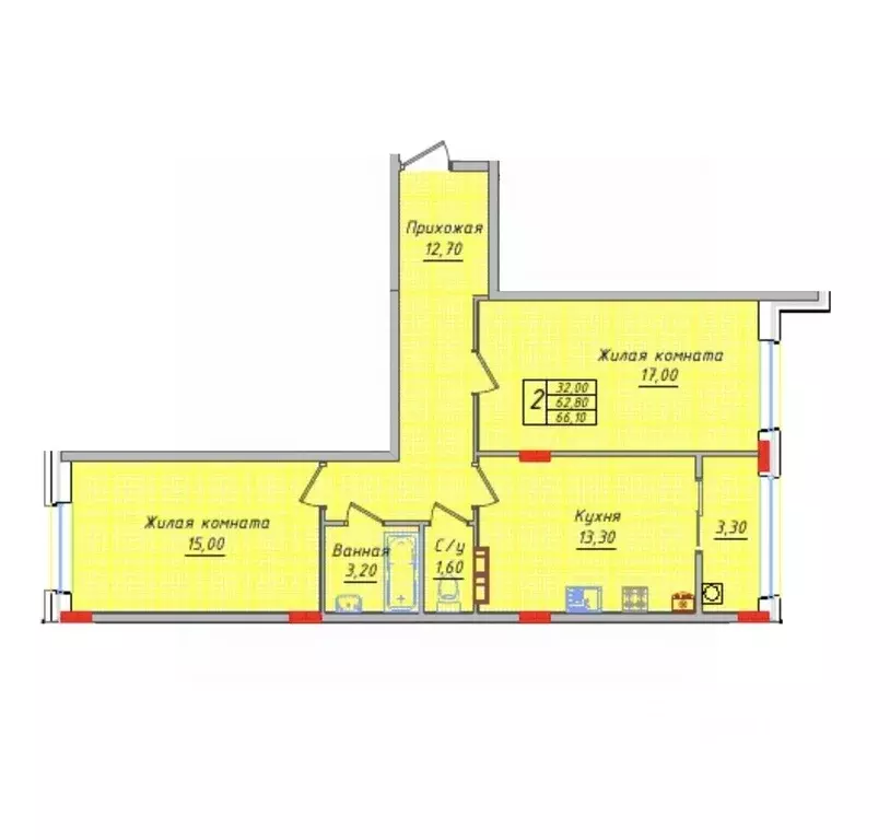 2-к кв. Ставропольский край, Невинномысск ул. Имени Героя России ... - Фото 1