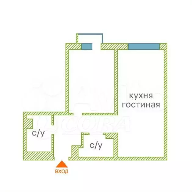 1-к. квартира, 50 м, 5/25 эт. - Фото 0