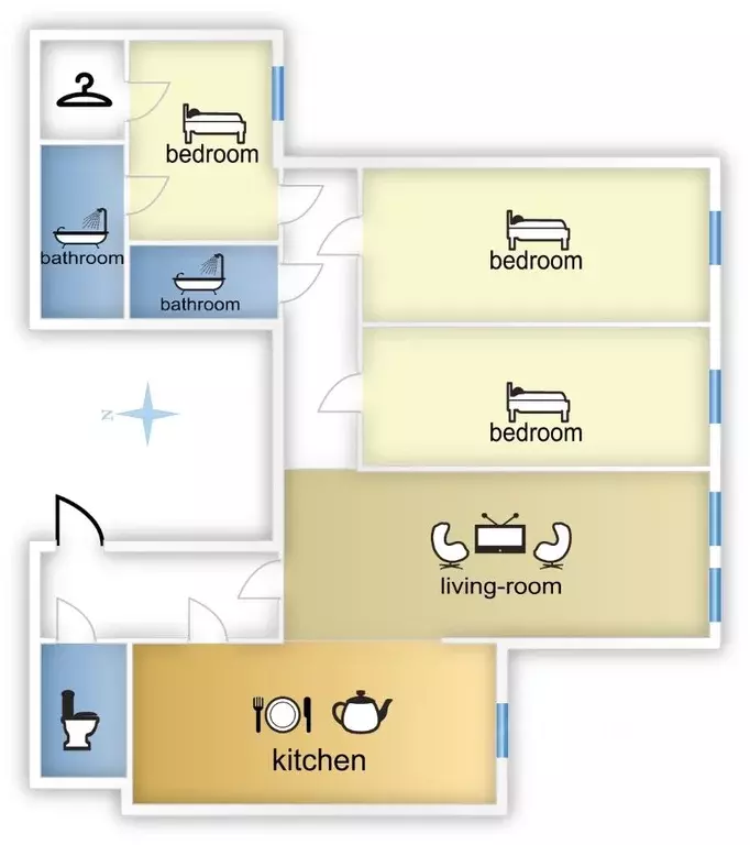 4-к кв. Москва Тверская ул., 28к1 (149.0 м) - Фото 2