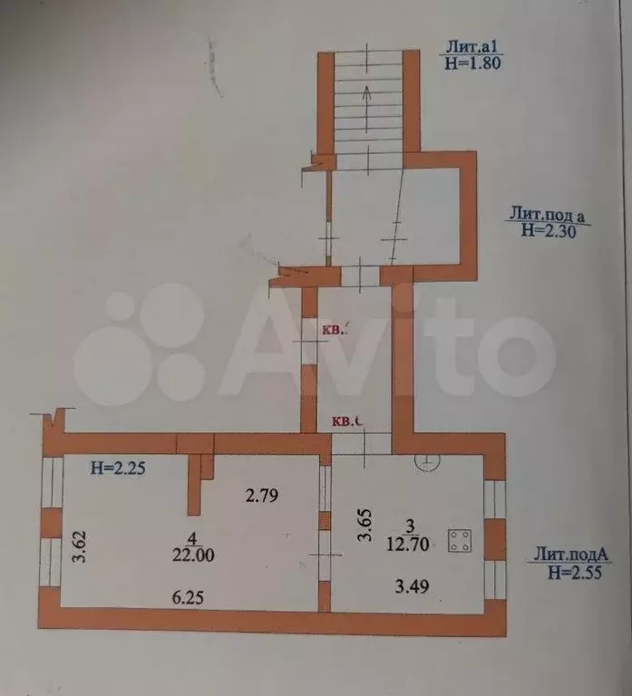 1-к. квартира, 34,7 м, 1/1 эт. - Фото 0