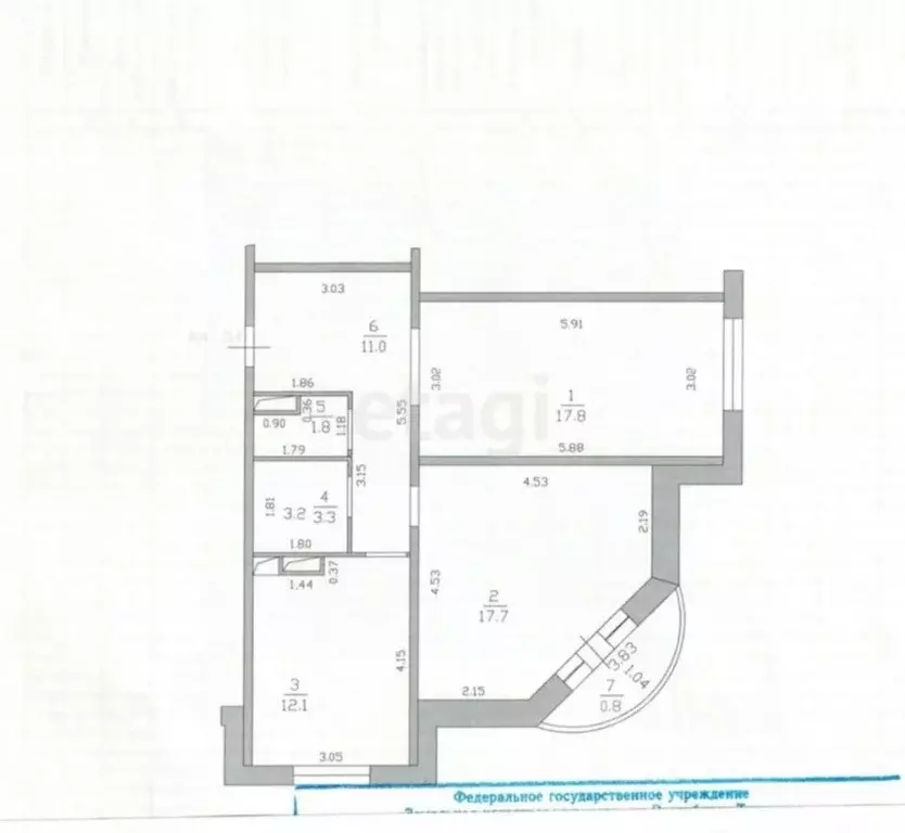 2-к кв. Татарстан, Казань Горки-3 мкр, ул. Дубравная, 29А (64.0 м) - Фото 1