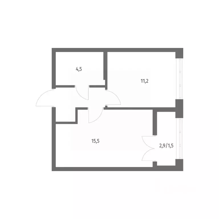 1-к кв. Ленинградская область, Ломоносовский район, Аннинское ... - Фото 1