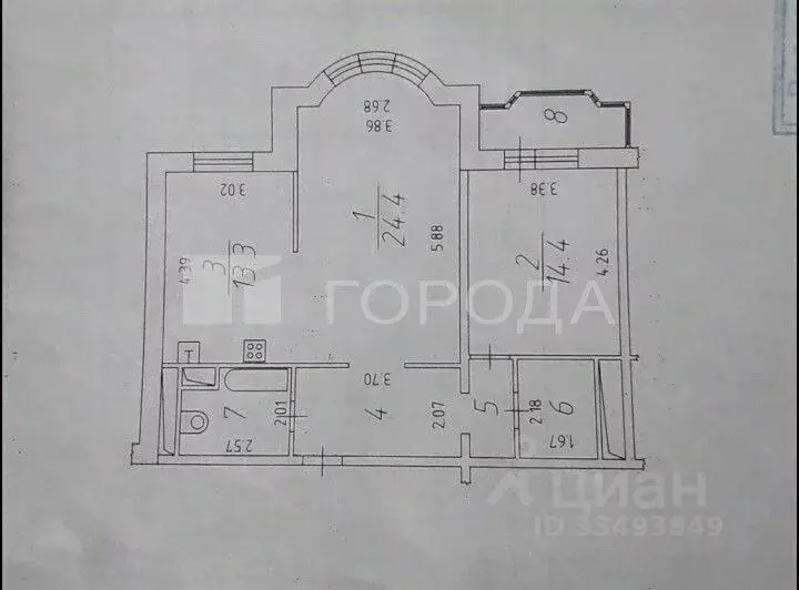 2-к кв. Московская область, Красногорск бул. Ильинский, 5 (70.3 м) - Фото 1