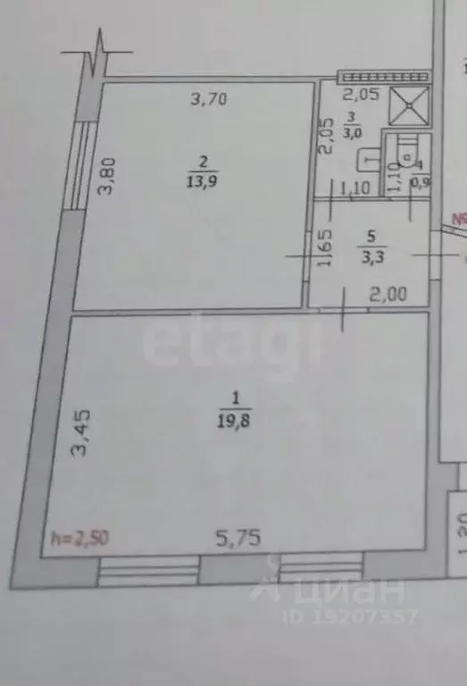 2-к кв. Краснодарский край, Крымск ул. Маршала Жукова, 11 (47.3 м) - Фото 2