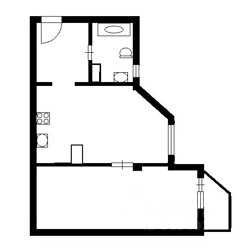 1-к кв. Санкт-Петербург ул. Графтио, 3 (56.0 м) - Фото 2