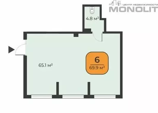 Торговая площадь (70 м) - Фото 2