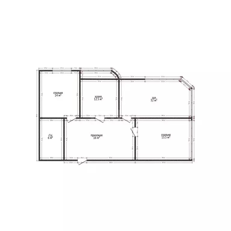 3-комнатная квартира: Махачкала, проспект Насрутдинова, 55Б (98 м) - Фото 1
