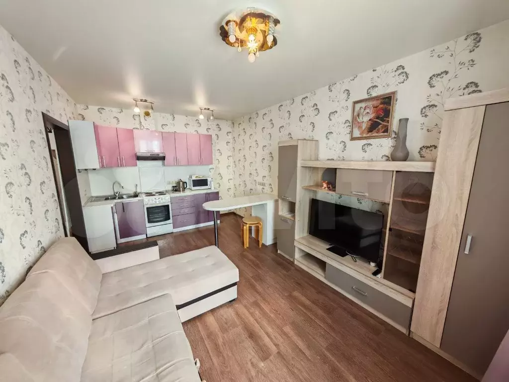 1-к. квартира, 35 м, 1/9 эт. - Фото 1