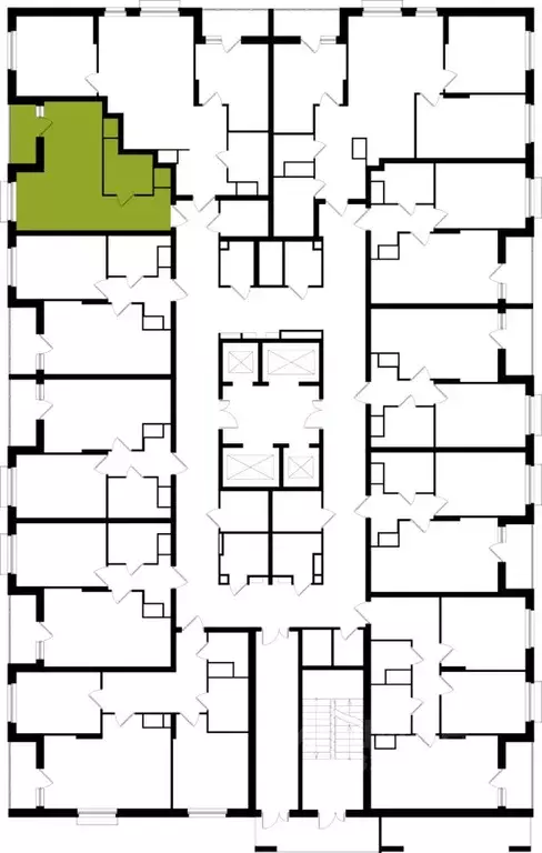 Студия Тульская область, Тула ул. Академика Насоновой (31.17 м) - Фото 2