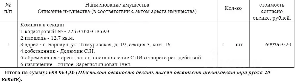 Свободной планировки кв. Алтайский край, Барнаул Тимуровская ул., 19 ... - Фото 0