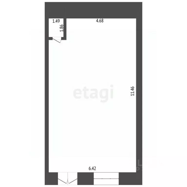 Торговая площадь в Тюменская область, Тюмень ул. Муравленко, 9 (73 м) - Фото 1