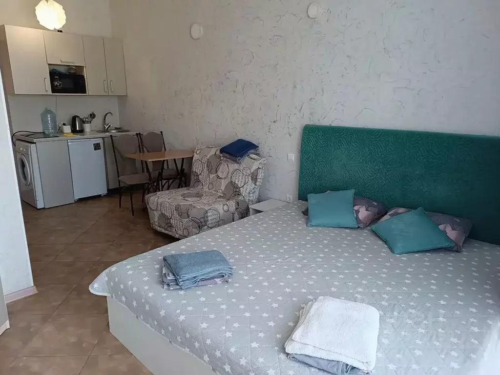 1-к кв. Крым, Евпатория городской округ, Заозерное пгт ул. Аллея ... - Фото 1