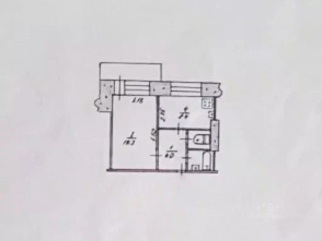 1-к кв. Крым, Симферополь ул. Ковыльная, 82 (34.2 м) - Фото 2