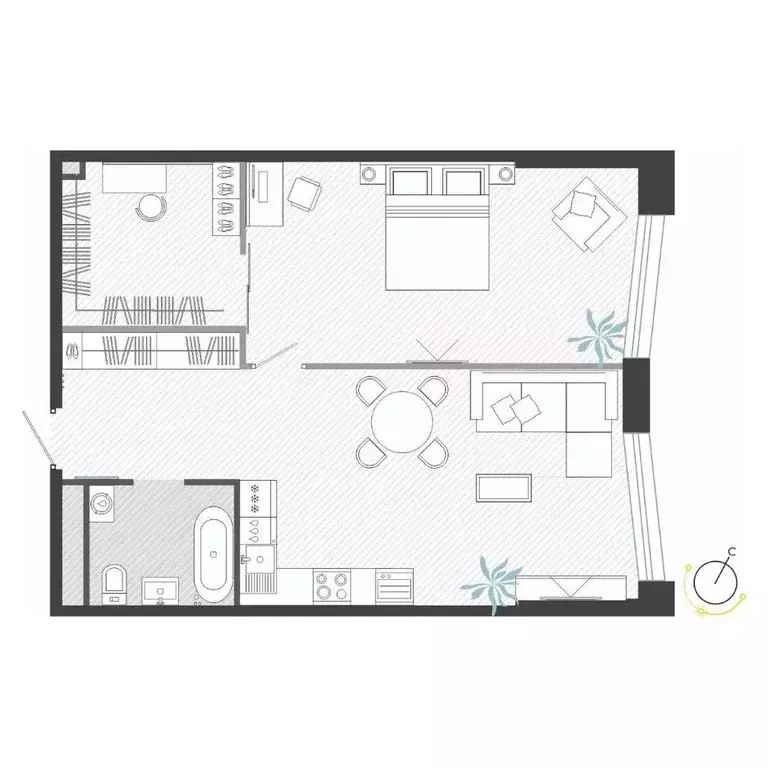 2-к кв. Приморский край, Владивосток ул. Нейбута (64.29 м) - Фото 1