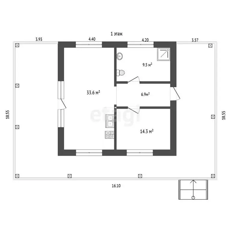 Дом в Ялта, Большевистская улица (249 м) - Фото 1