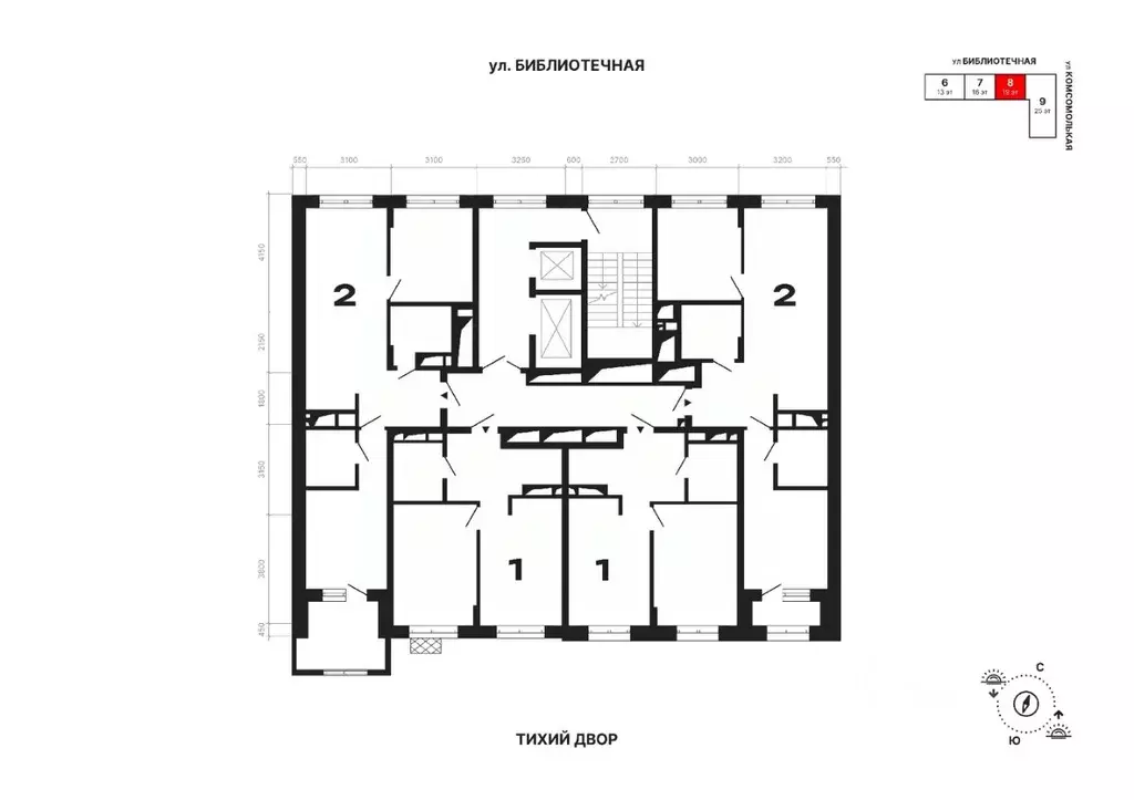 1-к кв. Свердловская область, Екатеринбург ул. Комсомольская, 72А ... - Фото 2