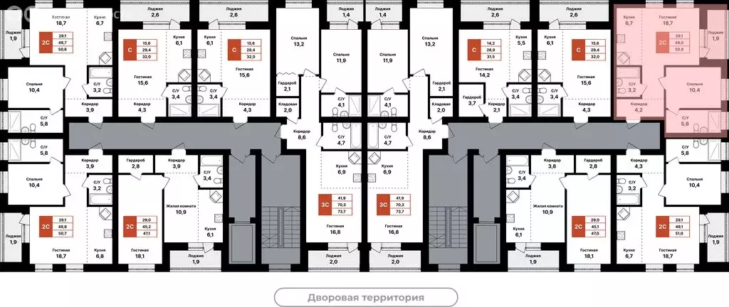 2-комнатная квартира: Уфа, жилой район Цветы Башкирии, жилой комплекс ... - Фото 2