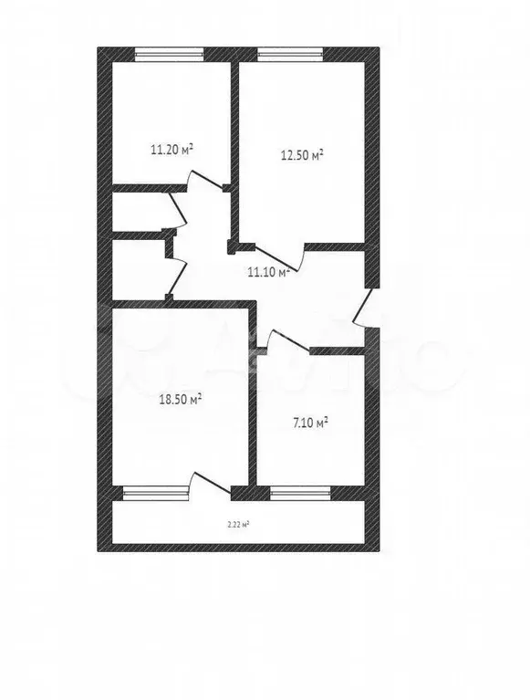 3-к. квартира, 65 м, 5/5 эт. - Фото 0