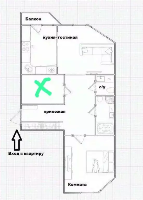 2-к кв. Московская область, Реутов Юбилейный просп., 42 (93.0 м) - Фото 2