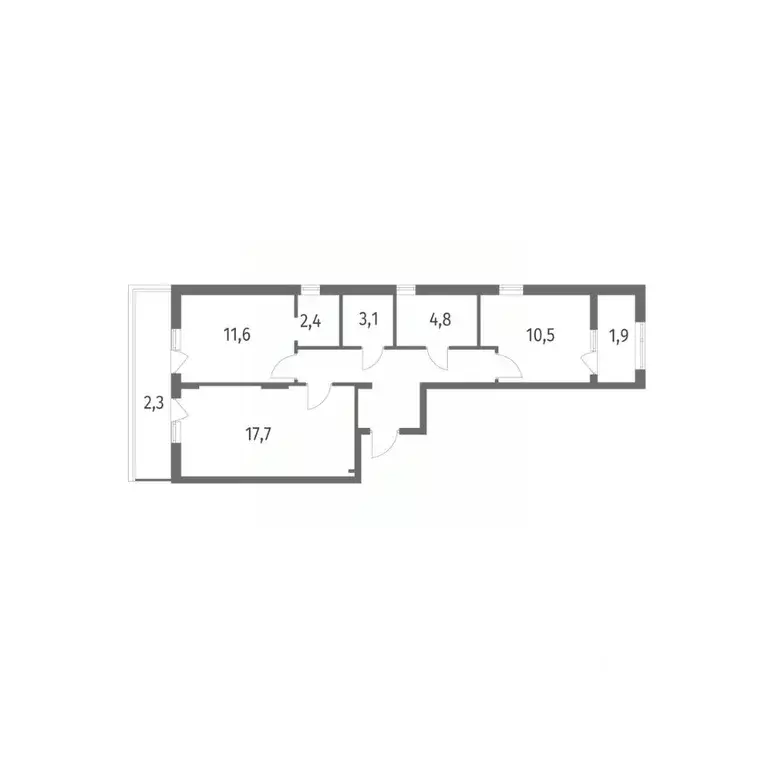 2-к кв. Калининградская область, Калининград пос. Лермонтовский, ул. ... - Фото 0