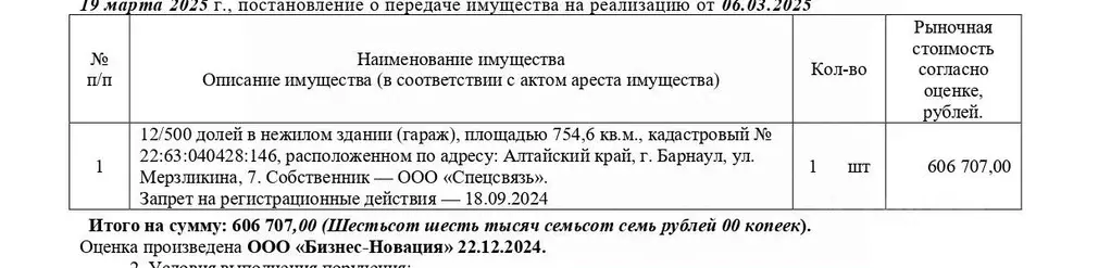 Гараж в Алтайский край, Барнаул ул. Мерзликина, 7 (755 м) - Фото 0