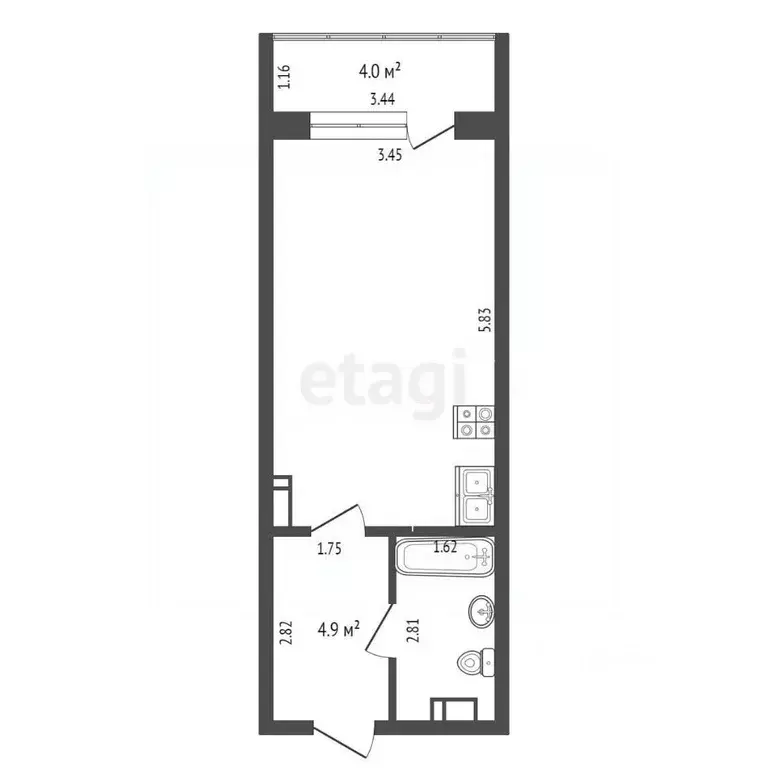 Студия Саха (Якутия), Якутск Воинская ул., 9/3 (29.2 м) - Фото 2