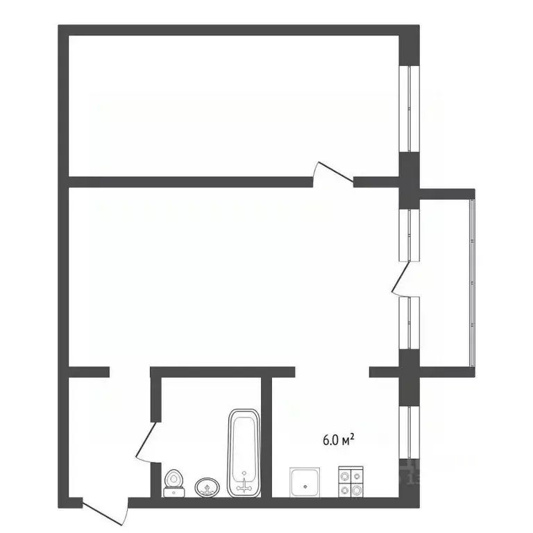 2-к кв. Тюменская область, Тюмень ул. Пермякова, 20 (45.0 м) - Фото 1