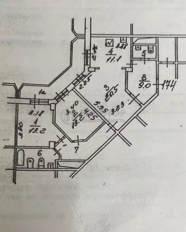 3-к кв. Москва ул. Екатерины Будановой, 20К1 (89.9 м) - Фото 1