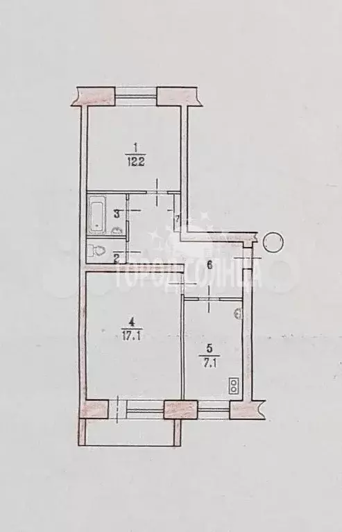 2-к. квартира, 52 м, 4/5 эт. - Фото 0