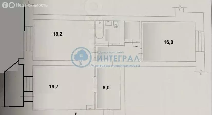 2-комнатная квартира: Бердск, Первомайская улица, 133 (74 м) - Фото 1