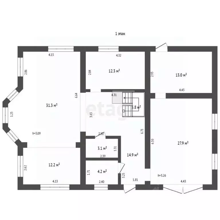 Дом в Татарстан, Альметьевский район, Калейкинское с/пос, д. Сабанче ... - Фото 2