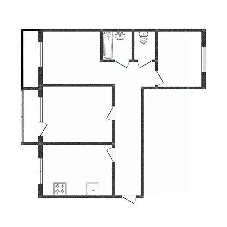 3-к кв. Костромская область, Кострома Рабочий просп., 21 (59.6 м) - Фото 0