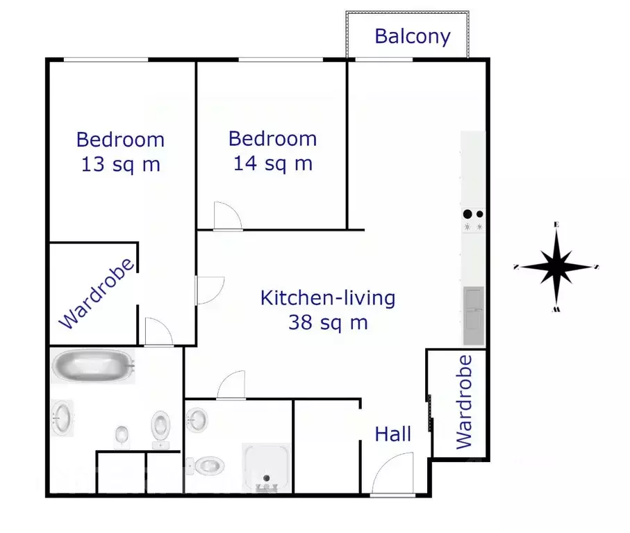 3-к кв. Москва Мытная ул., 7с1 (80.0 м) - Фото 1