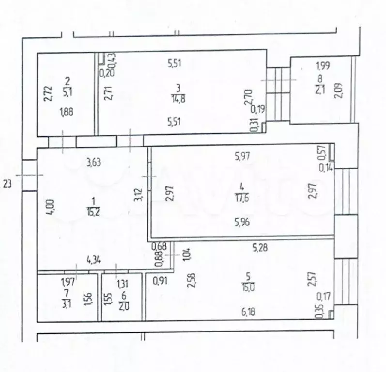 3-к. квартира, 72,8 м, 3/10 эт. - Фото 0