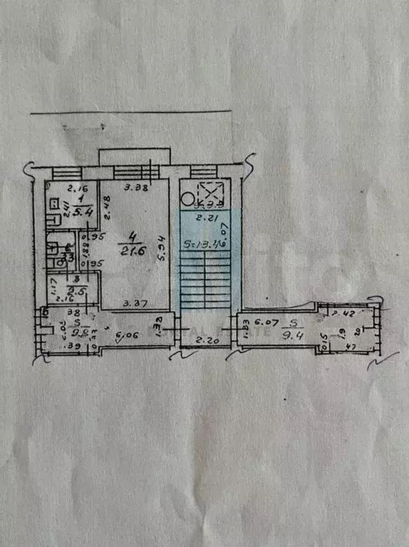 1-к. квартира, 34 м, 7/9 эт. - Фото 1