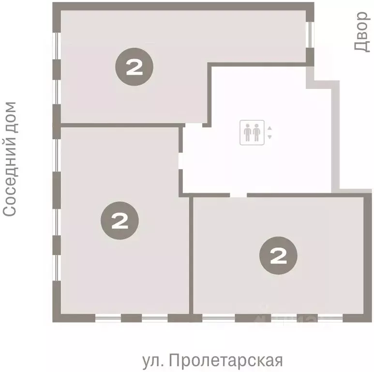 2-к кв. Курганская область, Курган Центральный жилрайон, Дом Кино ... - Фото 2