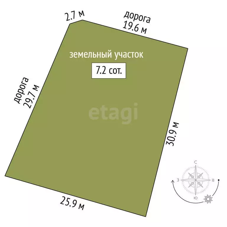 Участок в Йошкар-Ола, СНТ Звёздочка (7.22 м) - Фото 0