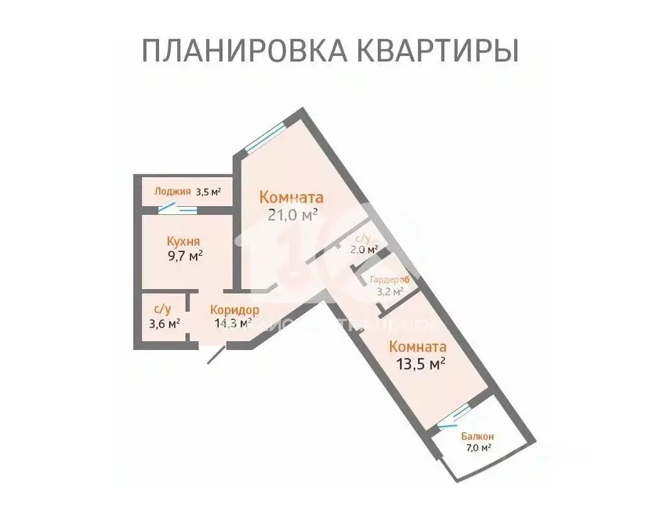 2-к кв. Новосибирская область, Новосибирск ул. Есенина, 67 (72.7 м) - Фото 1