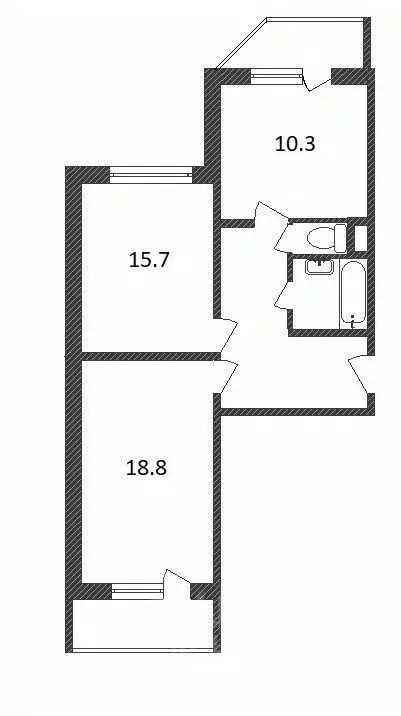 2-к кв. Москва Большая Очаковская ул., 3 (57.8 м) - Фото 2