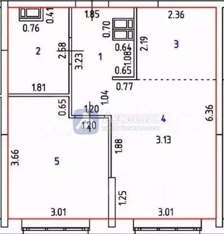 1-к кв. Тюменская область, Тюмень ул. Первооткрывателей, 8 (37.1 м) - Фото 2