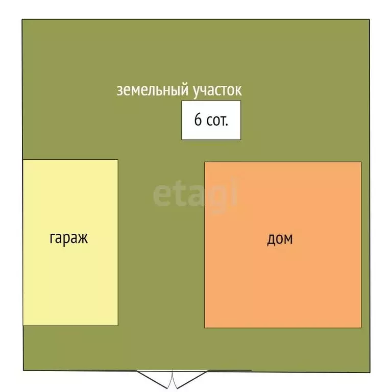 Дом в село Белый Яр, Трудовая улица (57.3 м) - Фото 0