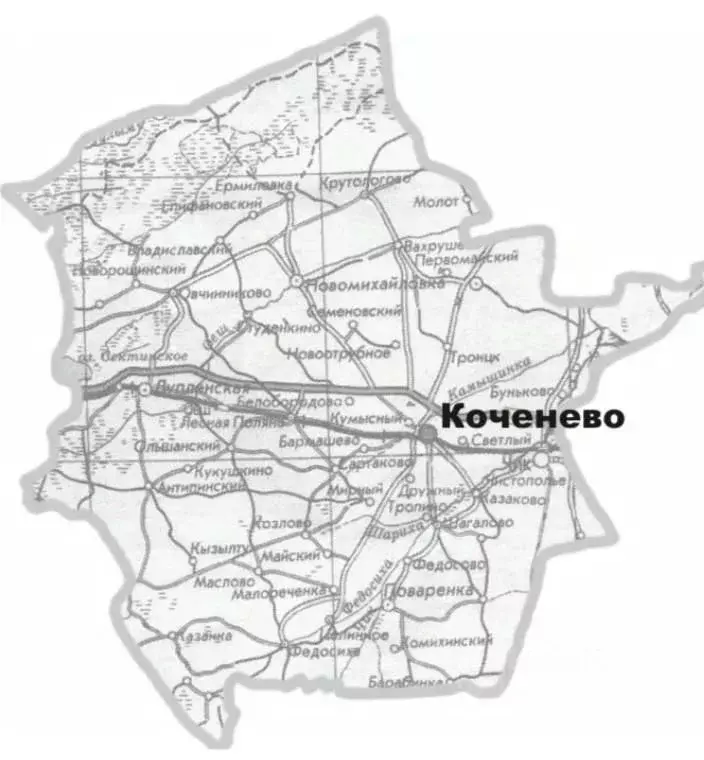 Коченево новосибирск карта