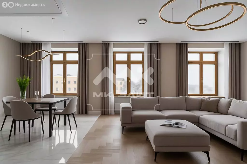 5-комнатная квартира: Санкт-Петербург, Смольный проспект, 17 (215.2 м) - Фото 1