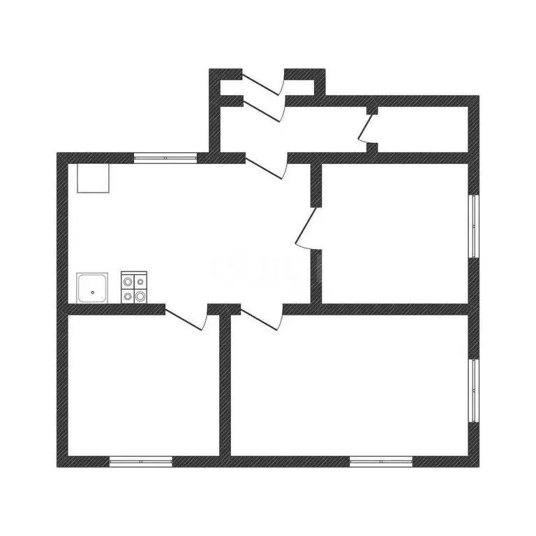 Дом в посёлок Октябрьский, улица Титова (48.6 м) - Фото 1